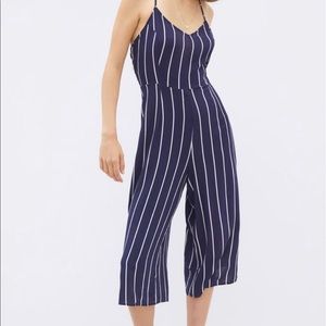 Kendall & Kylie Strappy Back Jumpsuit—Navy/white